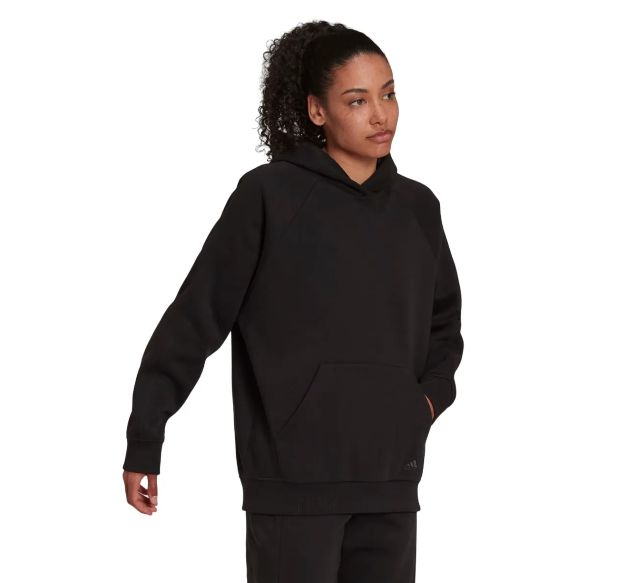 2 x Womens Adidas All Szn Fleece Boyfriend Black Hoodie