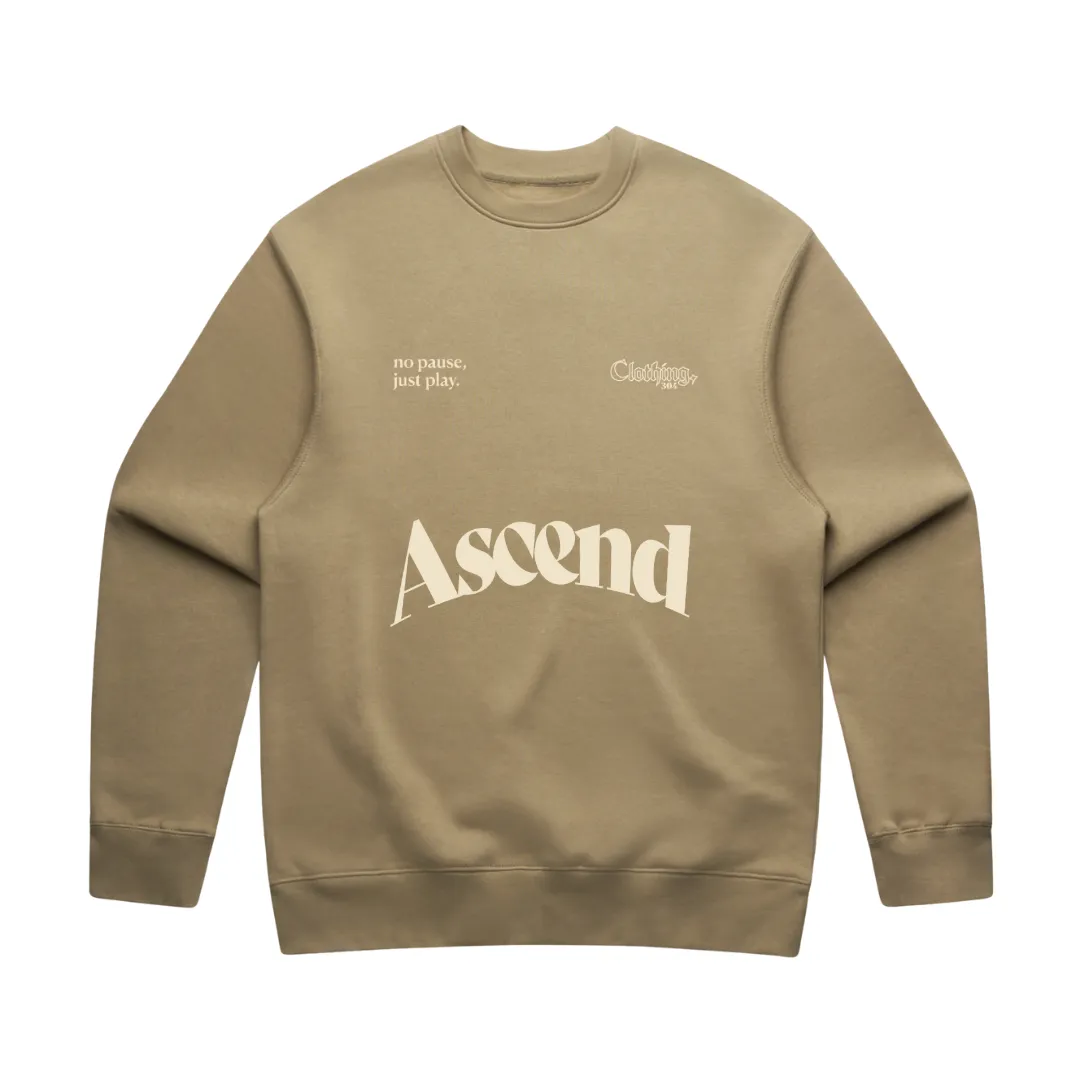 304 Mens Ascend Sweatshirt Cream