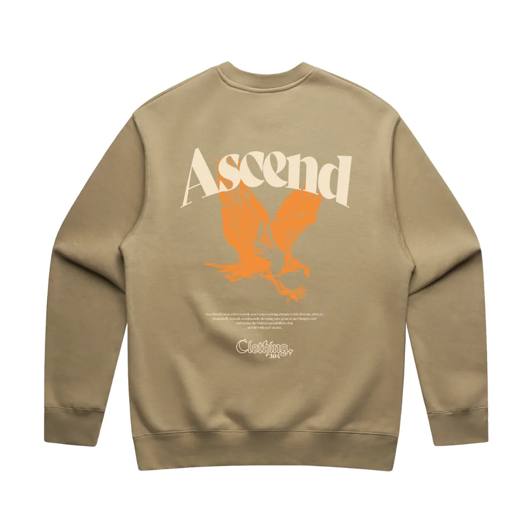 304 Mens Ascend Sweatshirt Cream