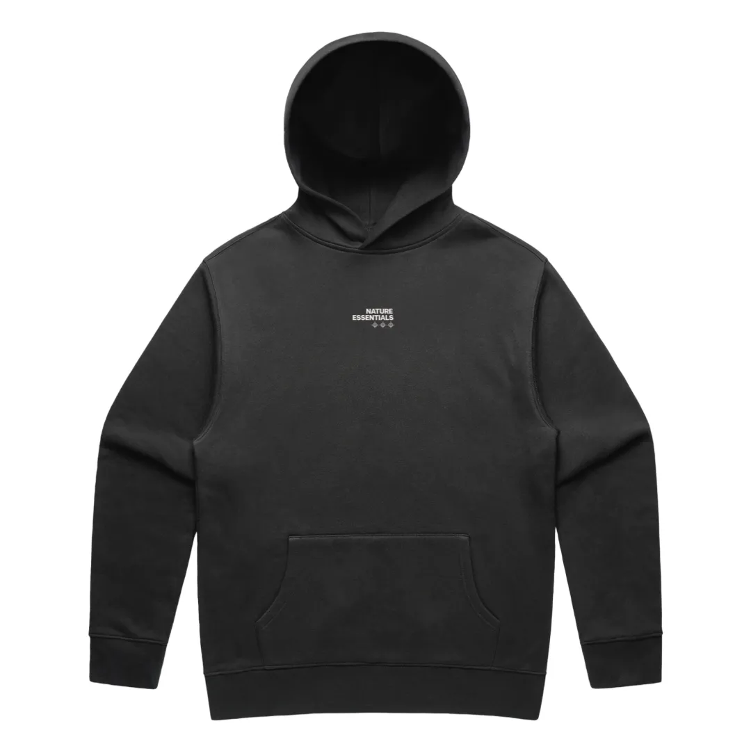 304 Mens Nature Essentials Hoodie Faded Black