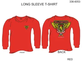 336-6053 T-Shirt, Long Sleeve, Hellfighter Foot Soldier (Red, blank sleeves)