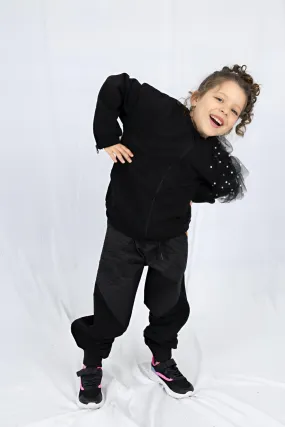 Adaptive Kids Dolman Sleeve Sweatshirt, with Magnetic Zipper & Sleeve Easy Undressing