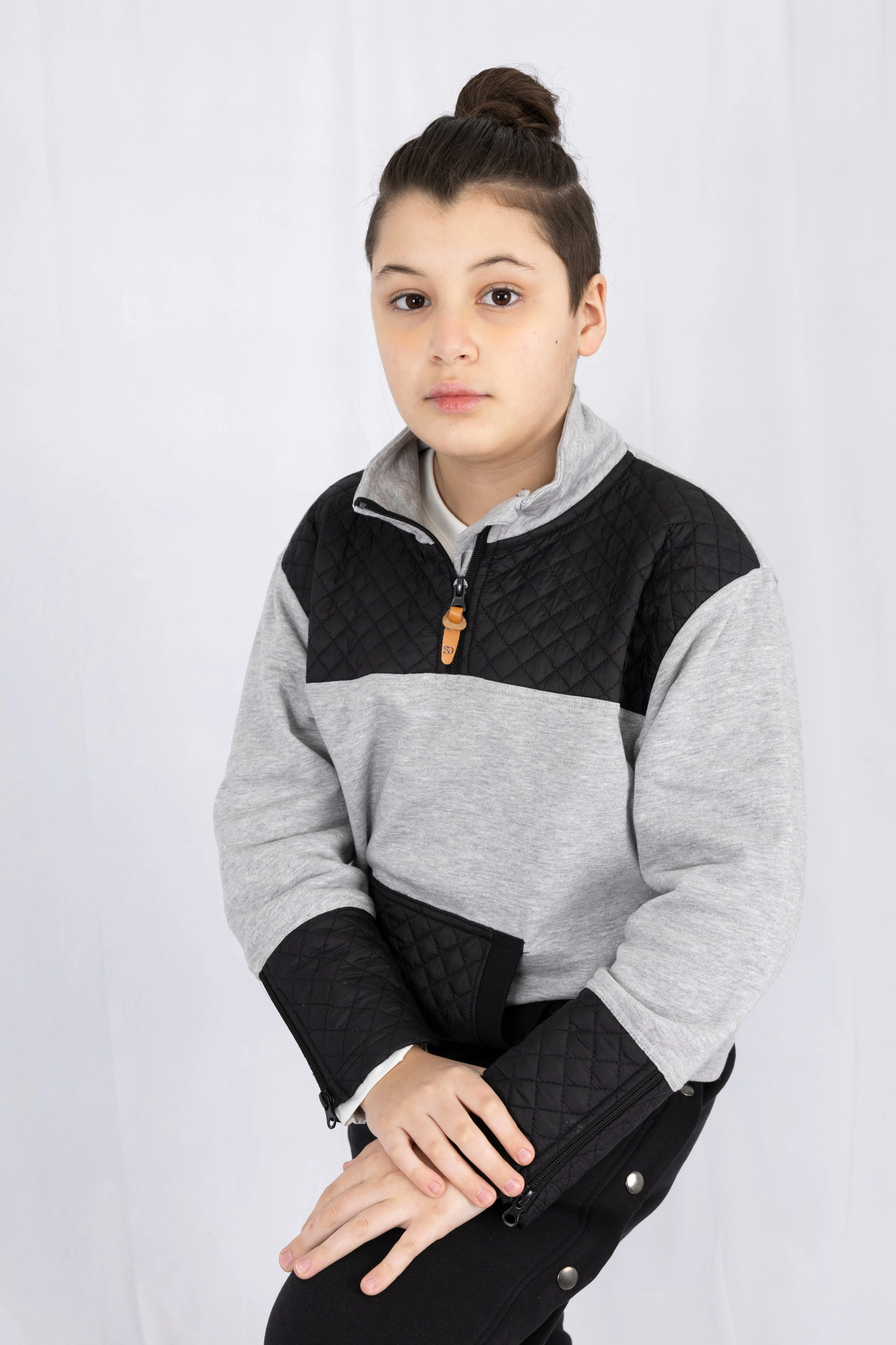 Adaptive Kids Jacket: Front Zipper, Back Flip-Flap Velcro, Easy-Undressing Sleeves