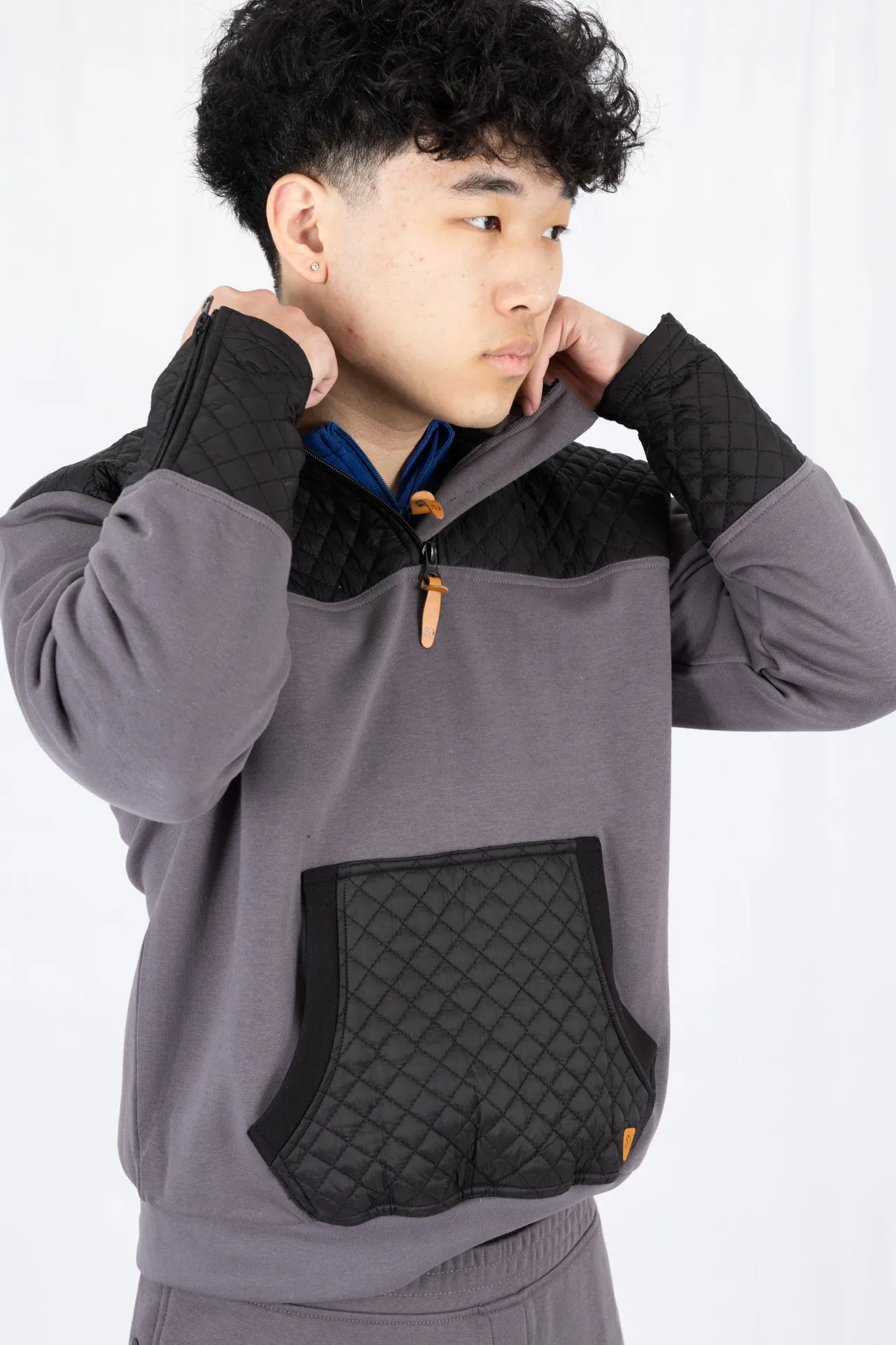 Adaptive Kids Unisex Sweatshirt: Front Zipper and Easy-Undressing Sleeves