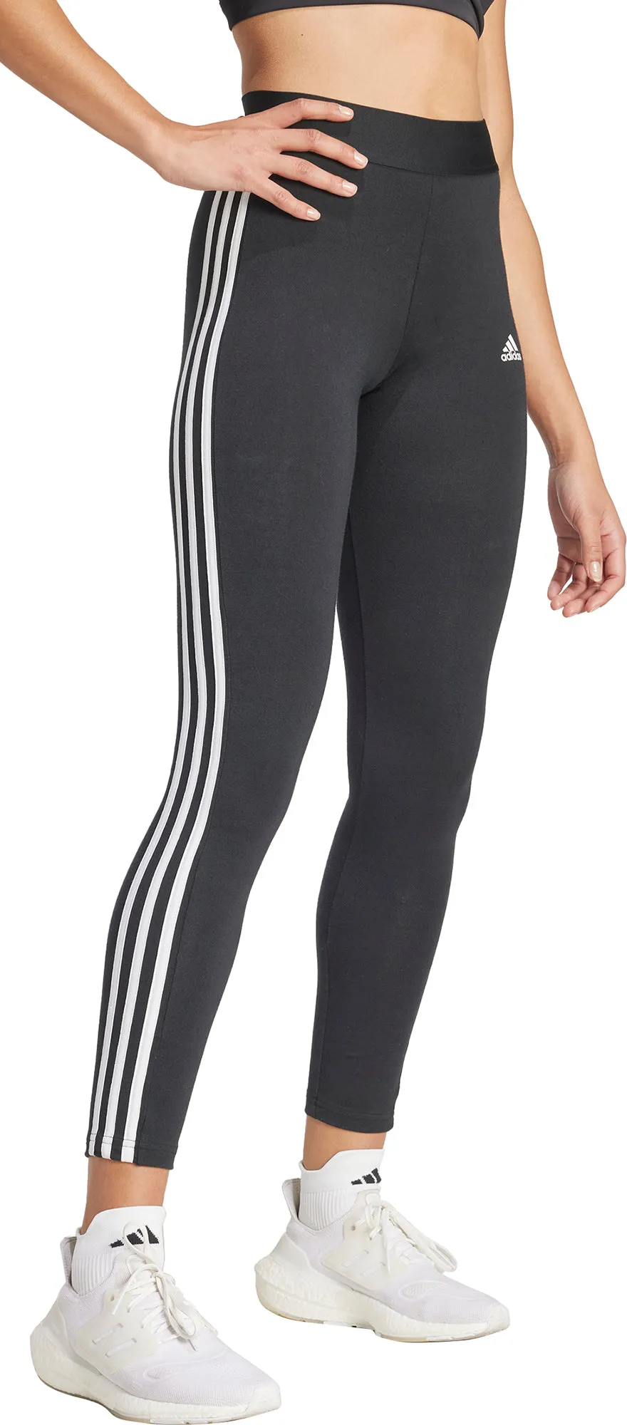 adidas 3 Stripes Womens Long Training Tights - Black