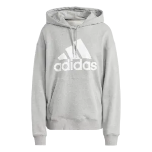 ADIDAS ESSENTIALS BIG LOGO FLEECE HOODIE -  MENS - GREY