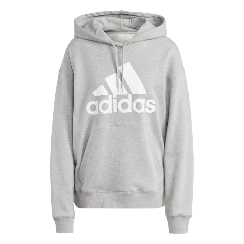 ADIDAS ESSENTIALS BIG LOGO FLEECE HOODIE -  MENS - GREY