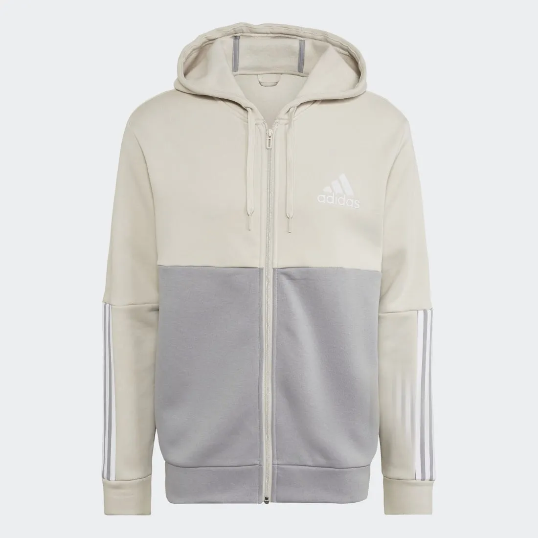 adidas Essentials Colorblock Fleece Full-Zip Men's Hoodie