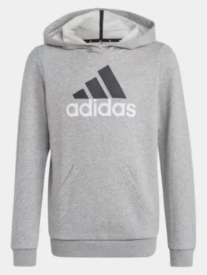 Adidas Essentials  Kids-Boys Sportswear Hoody Grey/White