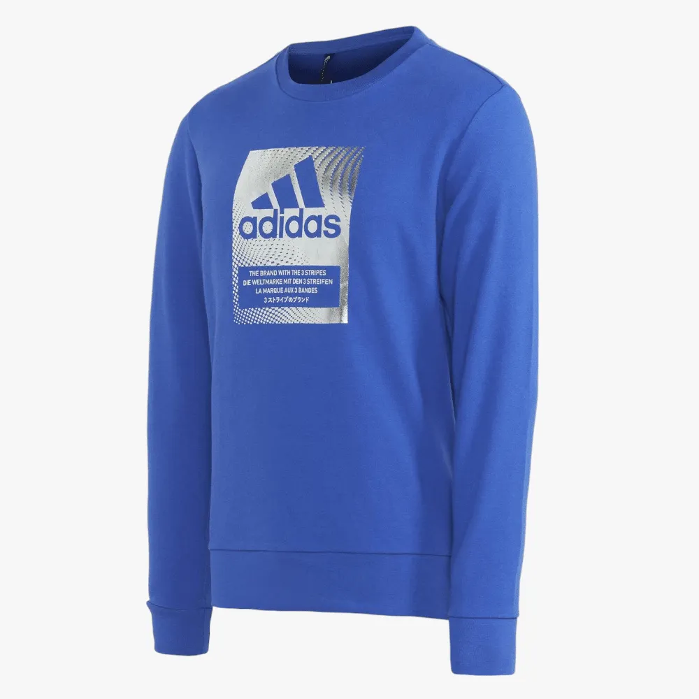 adidas Mens Bos Bx Sweatshirt Bold Blue