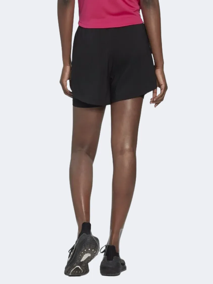 Adidas Two-In-One Women Training Short Black/ White