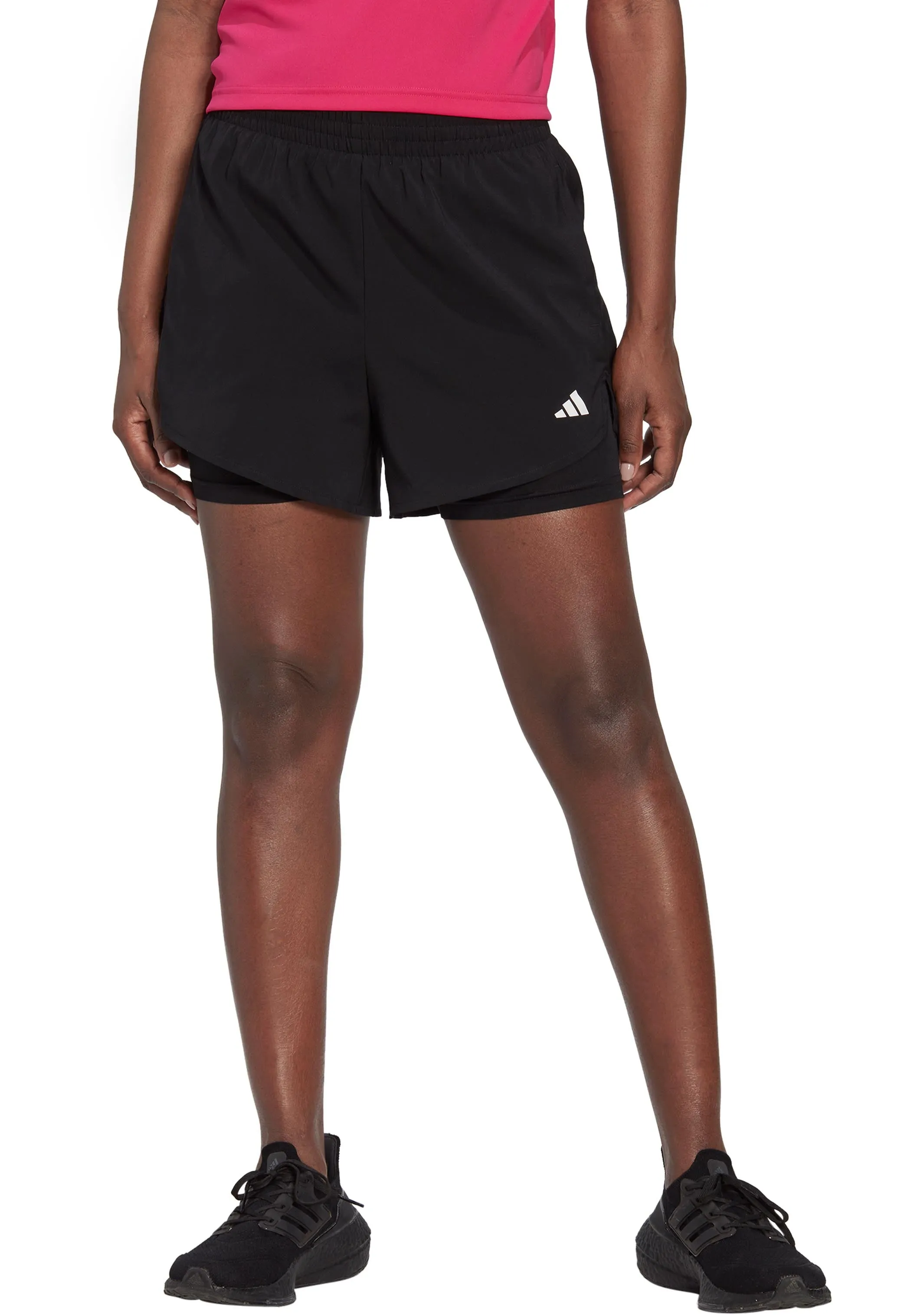 Adidas Womens Aeroready Two-In-One Shorts <br> HN1044