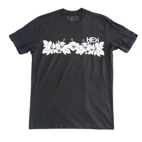 ALOHA FRIDAY TEE IN GRAPHITE BLACK