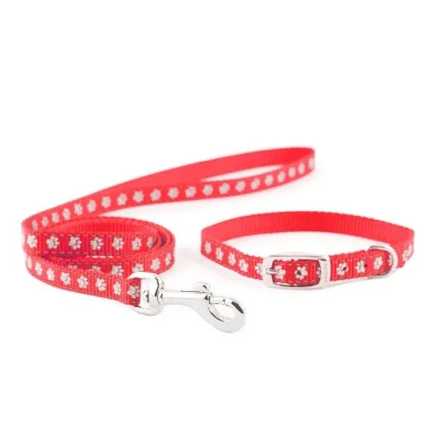 Ancol Small Bite Reflective Collar & Lead Set