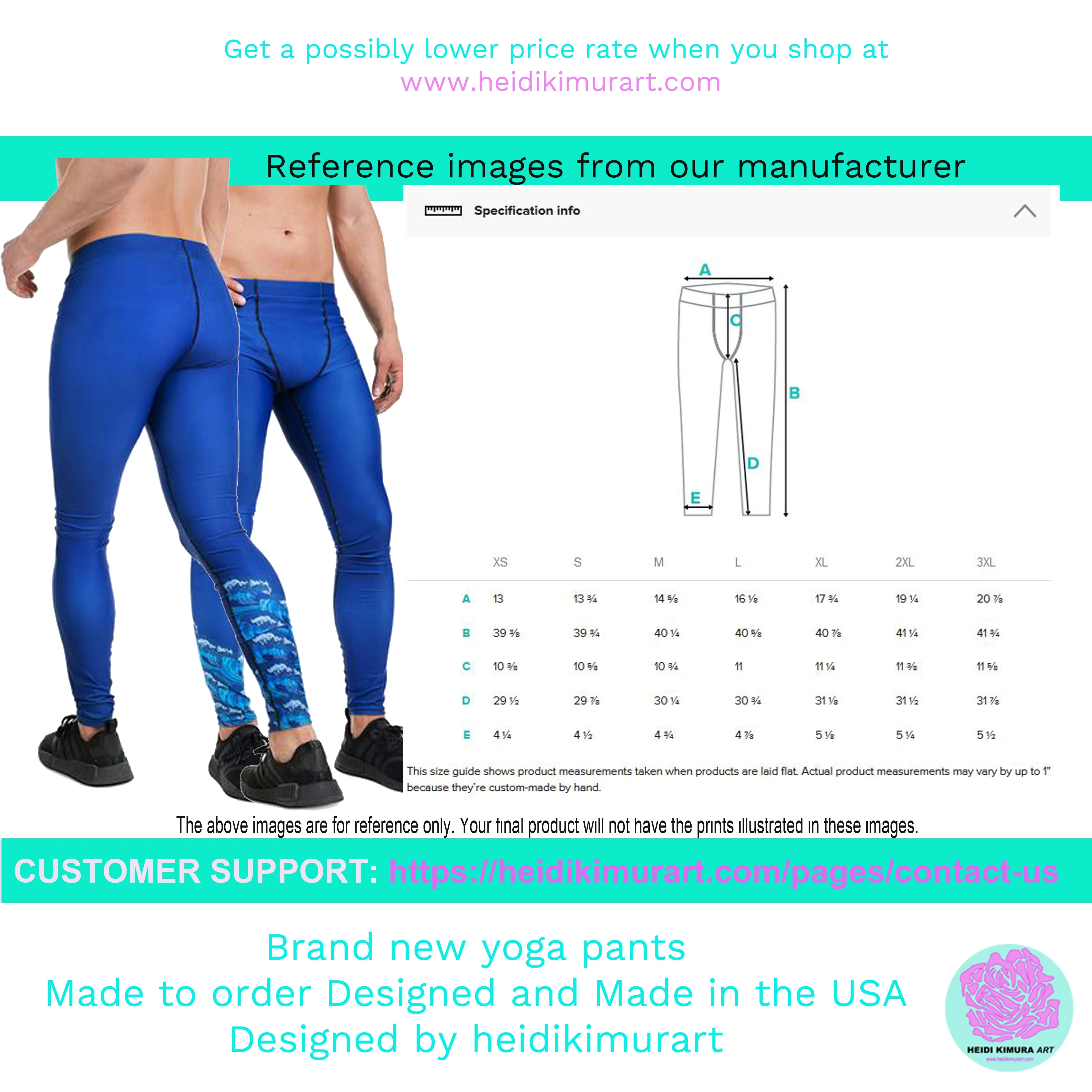 Aqua Blue Solid Color Meggings, Modern Solid Blue Color Designer Spandex Men's Tights/Leggings- Made in USA/ MX/ EU