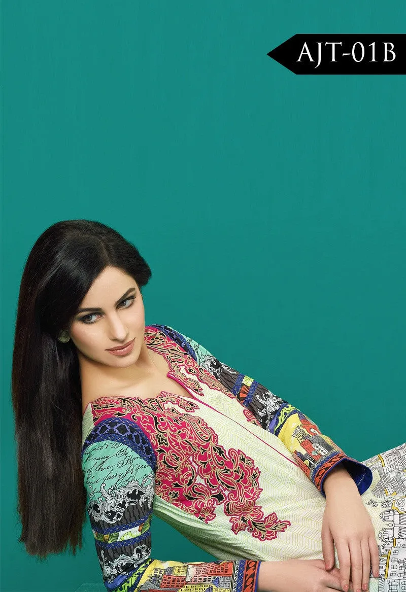 Asim Jofa Lawn Tunics Collection - AJT-1B