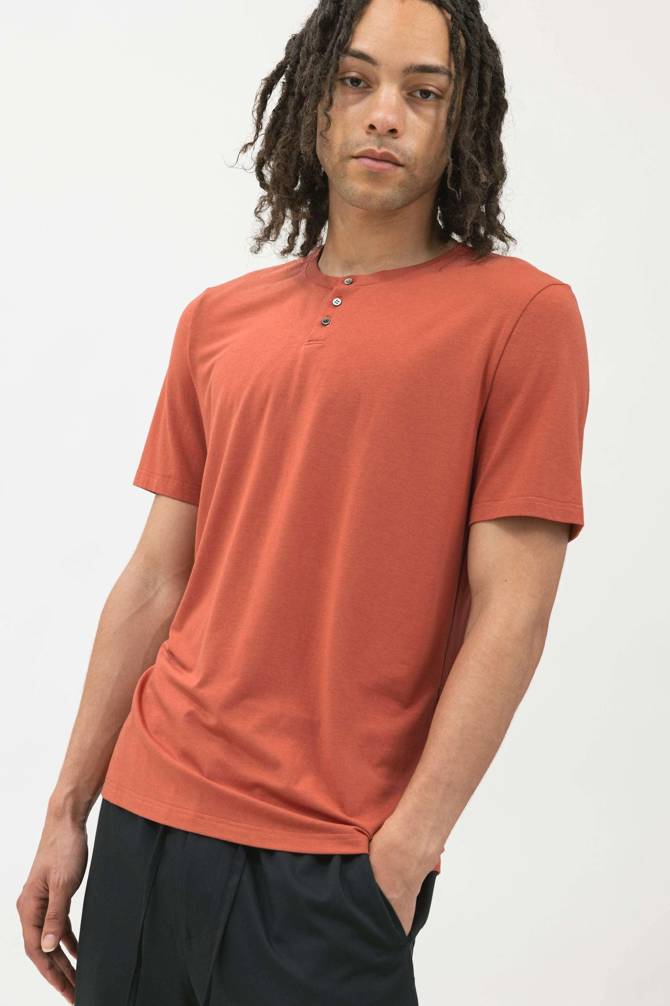 Bamboo Short Sleeve Henley