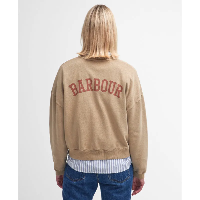 Barbour Elisha Ladies Sweatshirt - White Pepper