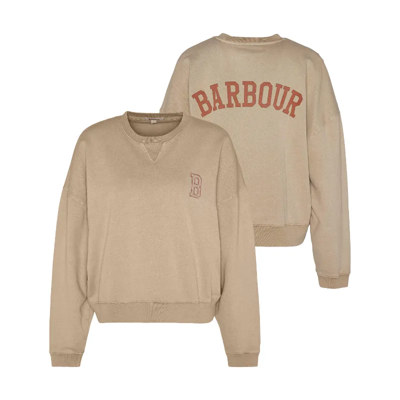 Barbour Elisha Ladies Sweatshirt - White Pepper