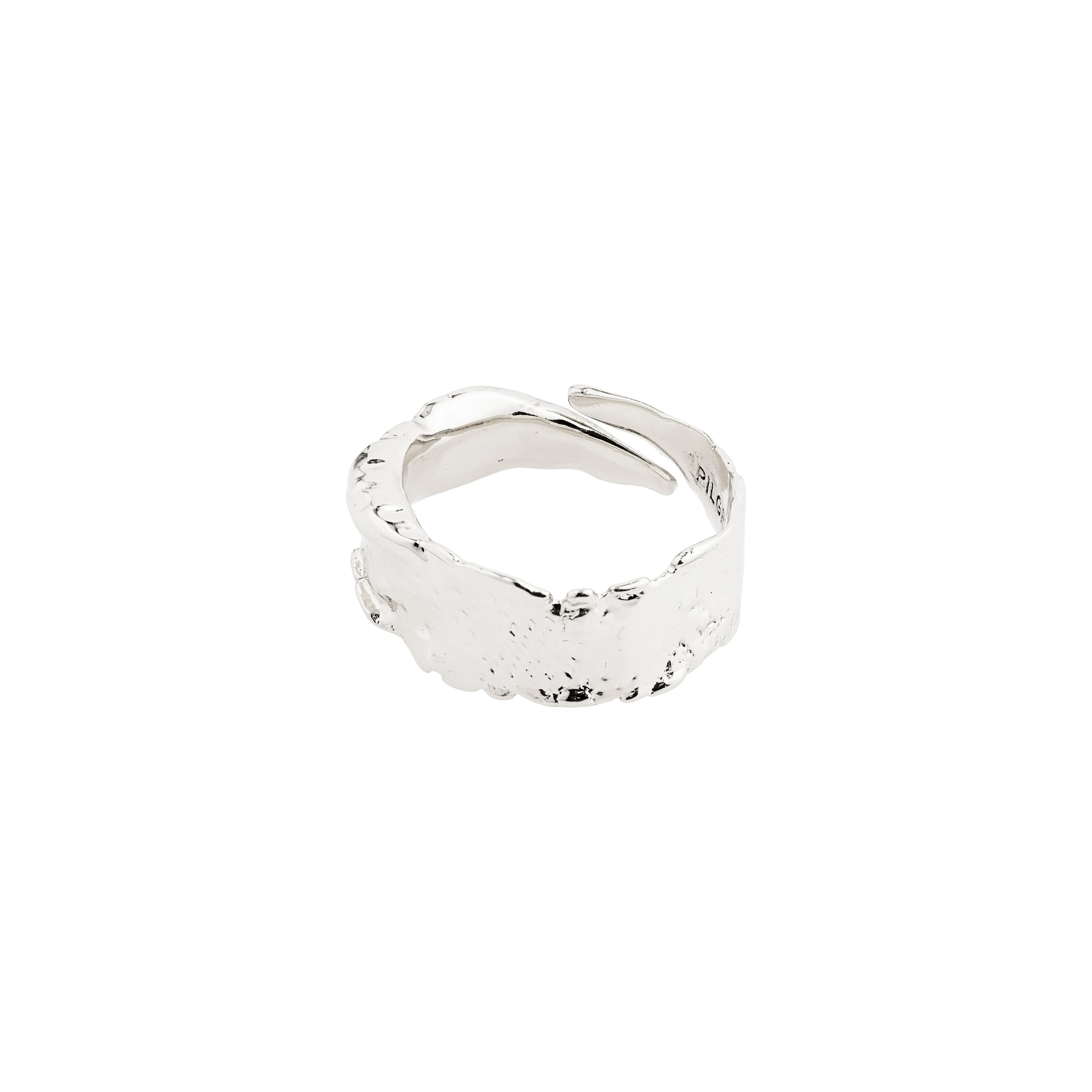 BATHILDA recycled rustic ring silver-plated