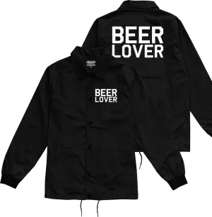 Beer Lover Drinking Mens Coaches Jacket