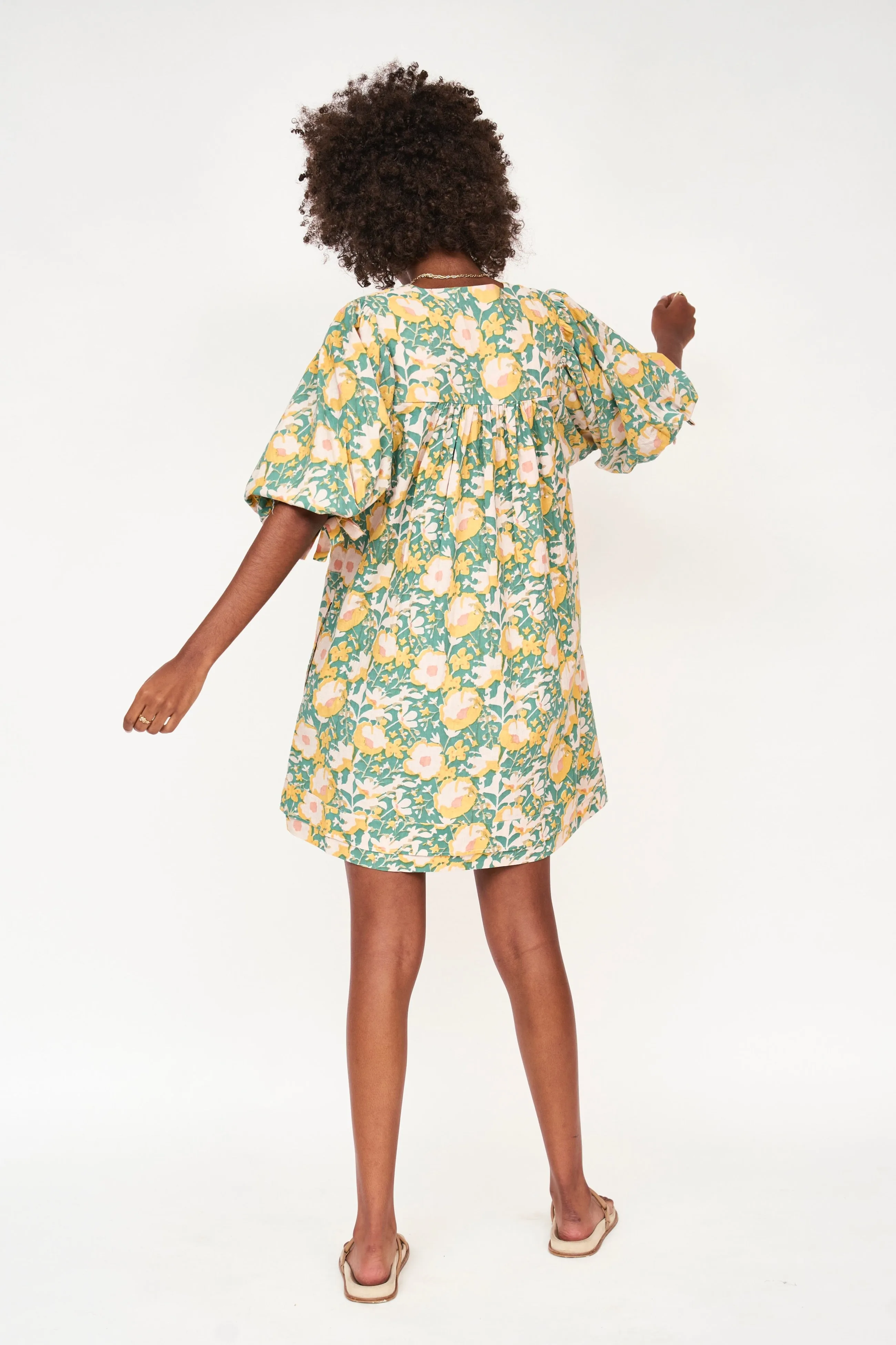 Belem Dress in Camelia Bloom