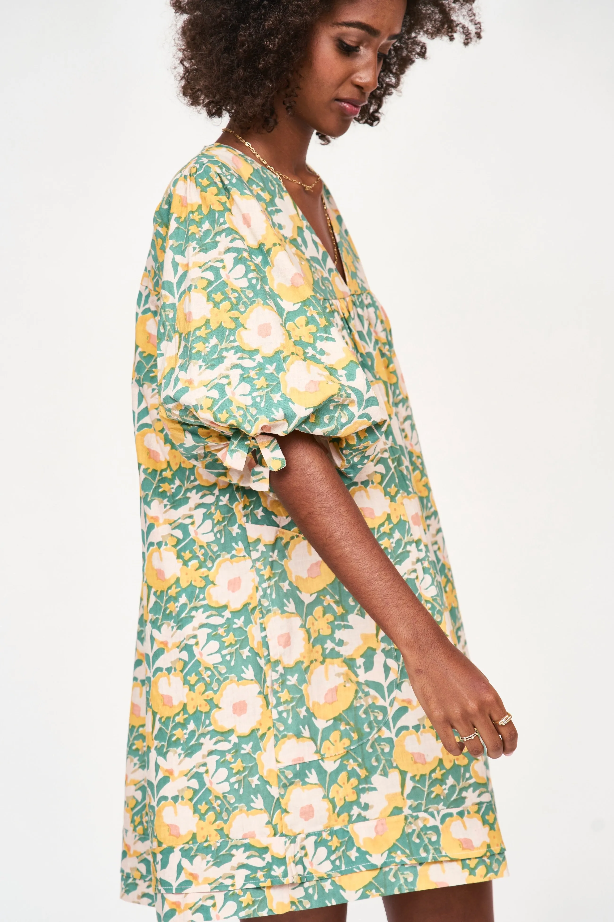 Belem Dress in Camelia Bloom