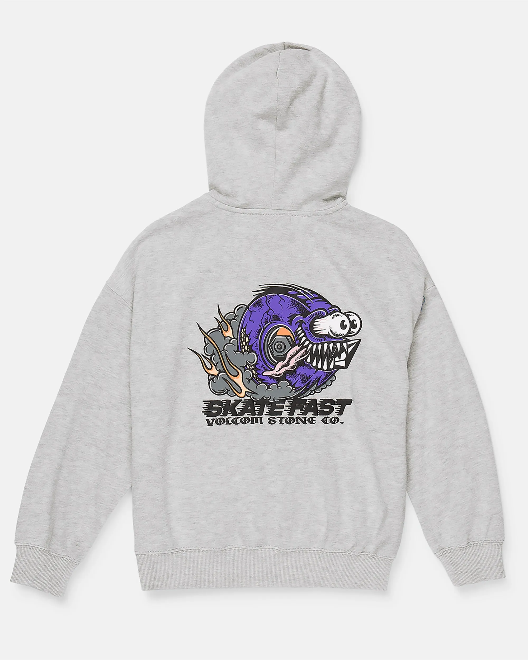 Big Boys Skate Fast Pullover Hoodie - Grey Heather