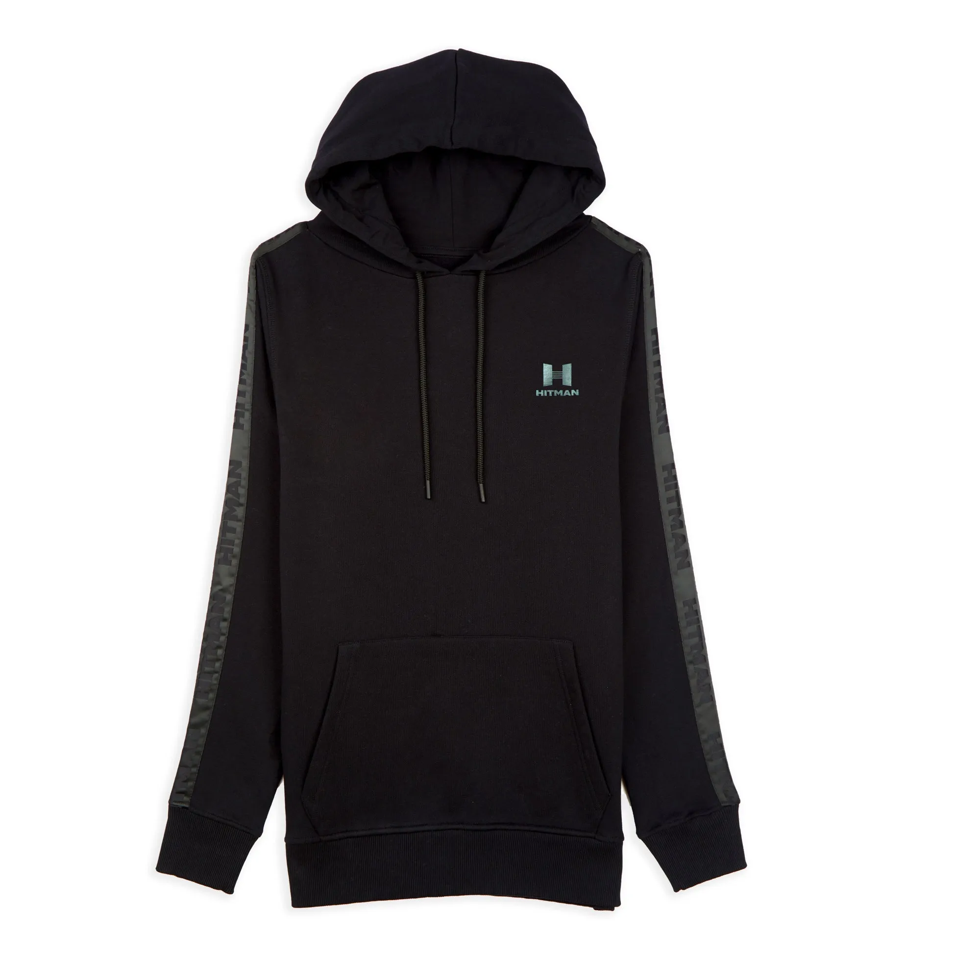 BLACK PULLOVER HOODIE- BLACK TAPE