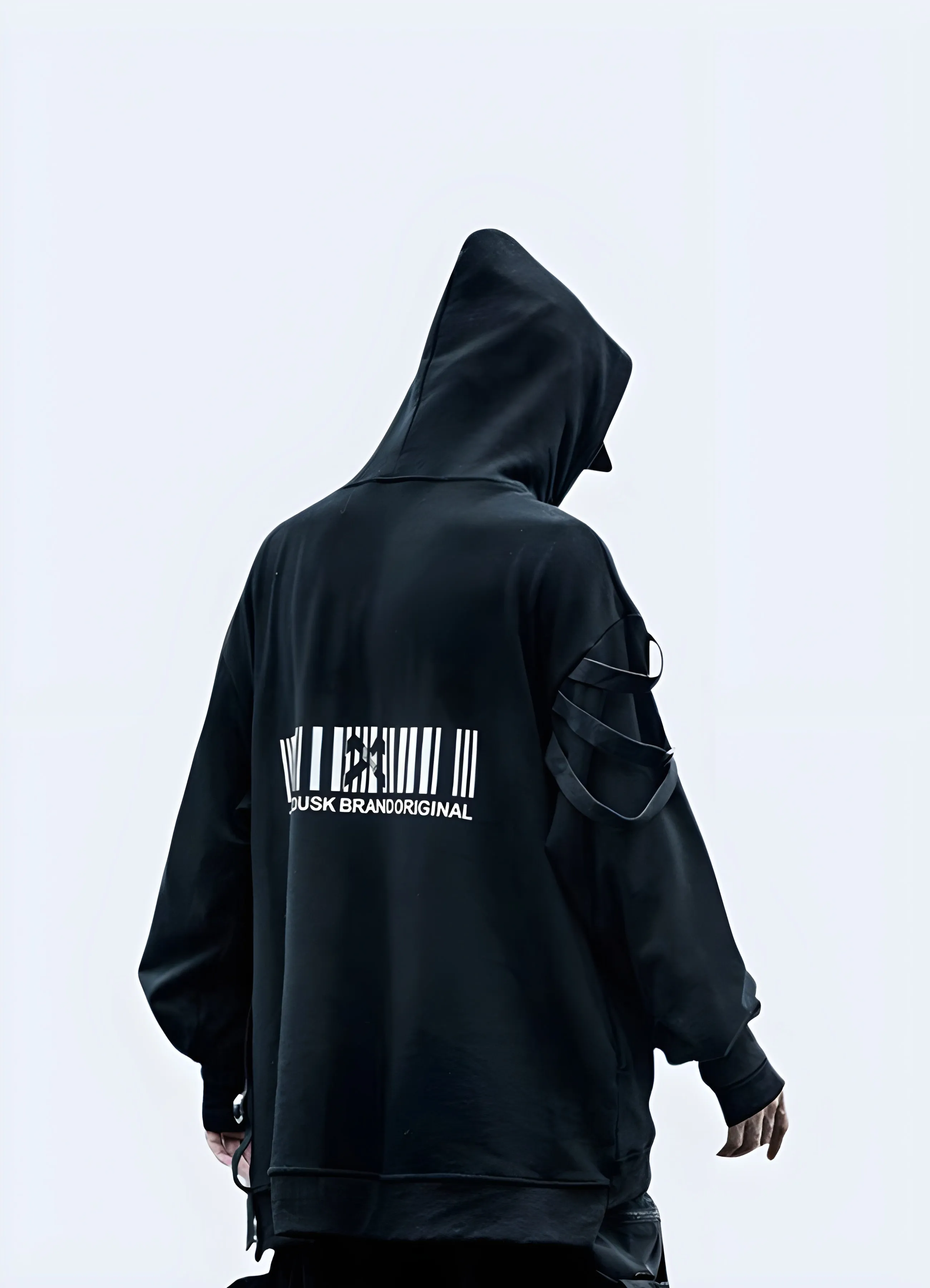 Black Techwear Hoodie