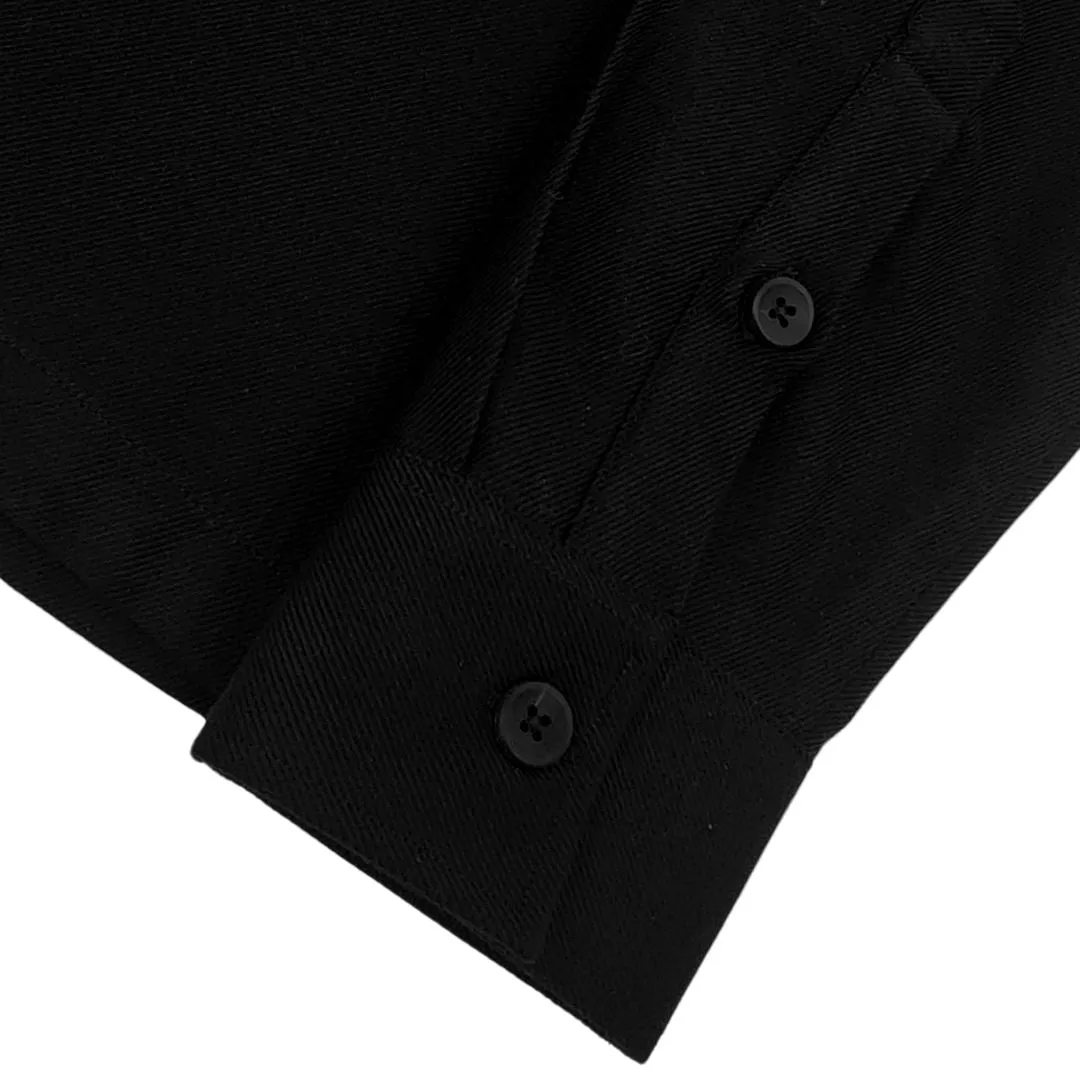 Black Twill Overshirt