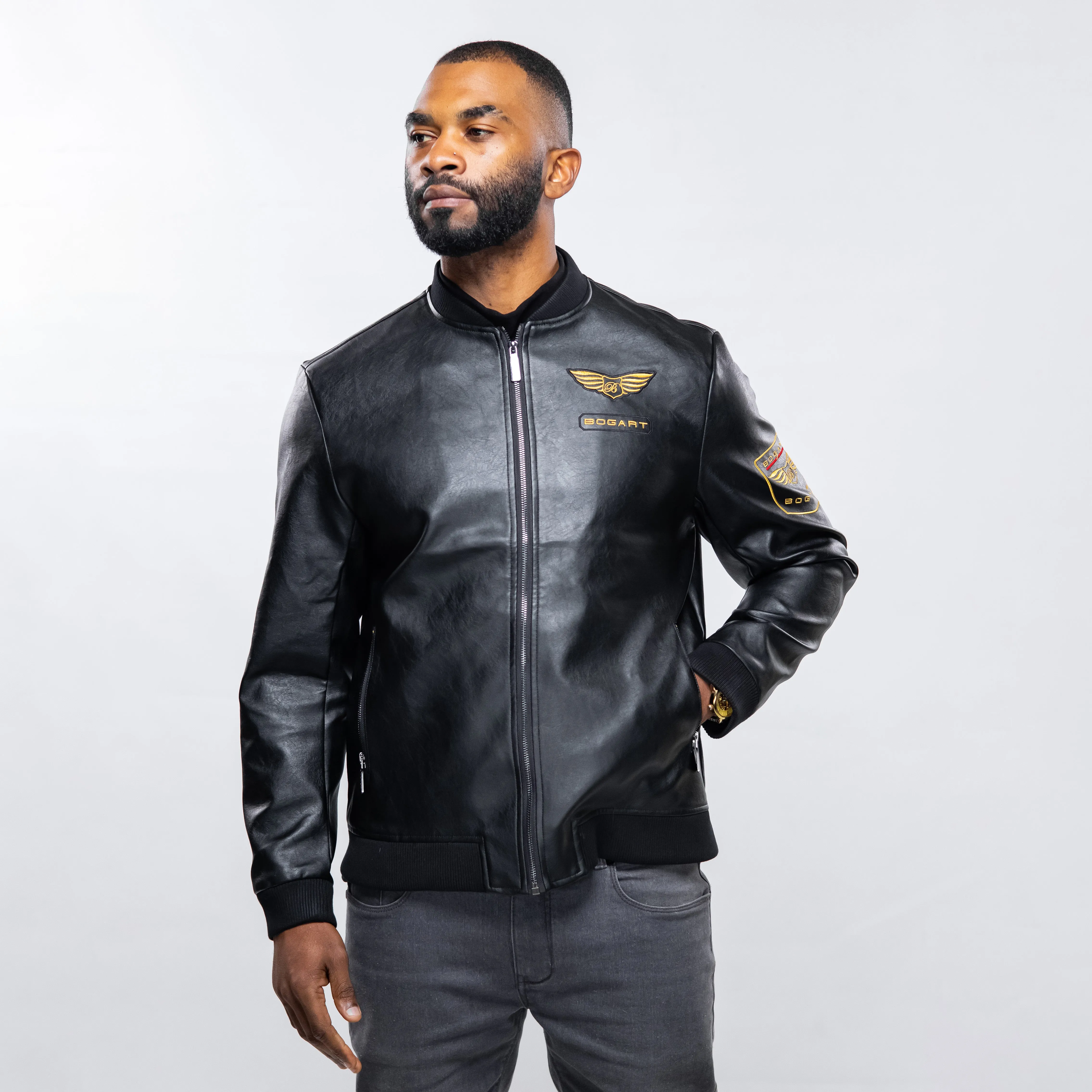 Bogart Man Gold Collection Bomber Jacket