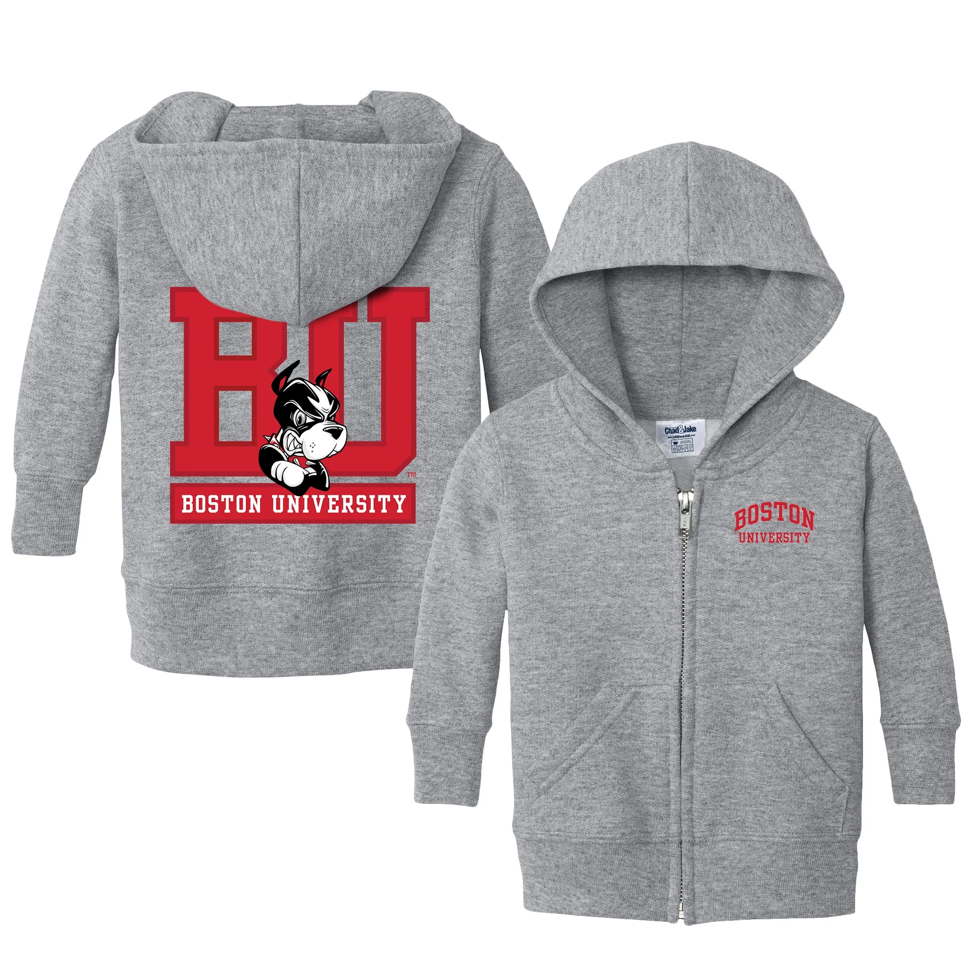 Boston University Terriers Logo Infant Full-Zip Sweatshirt