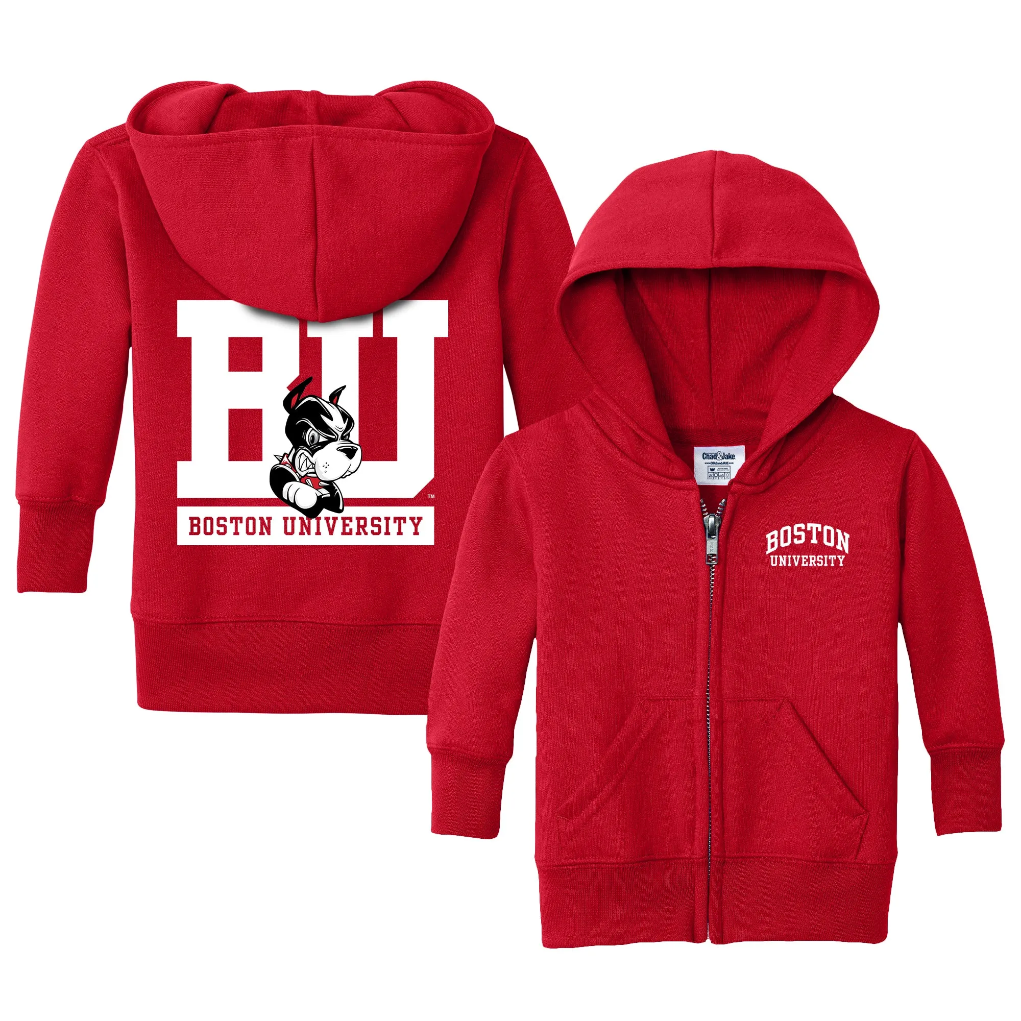 Boston University Terriers Logo Infant Full-Zip Sweatshirt