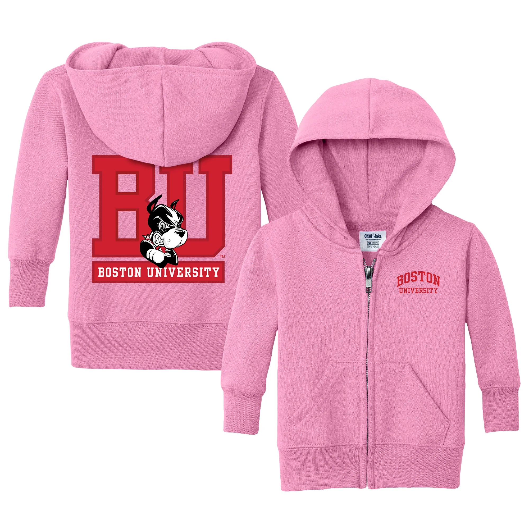 Boston University Terriers Logo Infant Full-Zip Sweatshirt