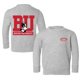 Boston University Terriers Logo Toddler Crewneck Sweatshirt