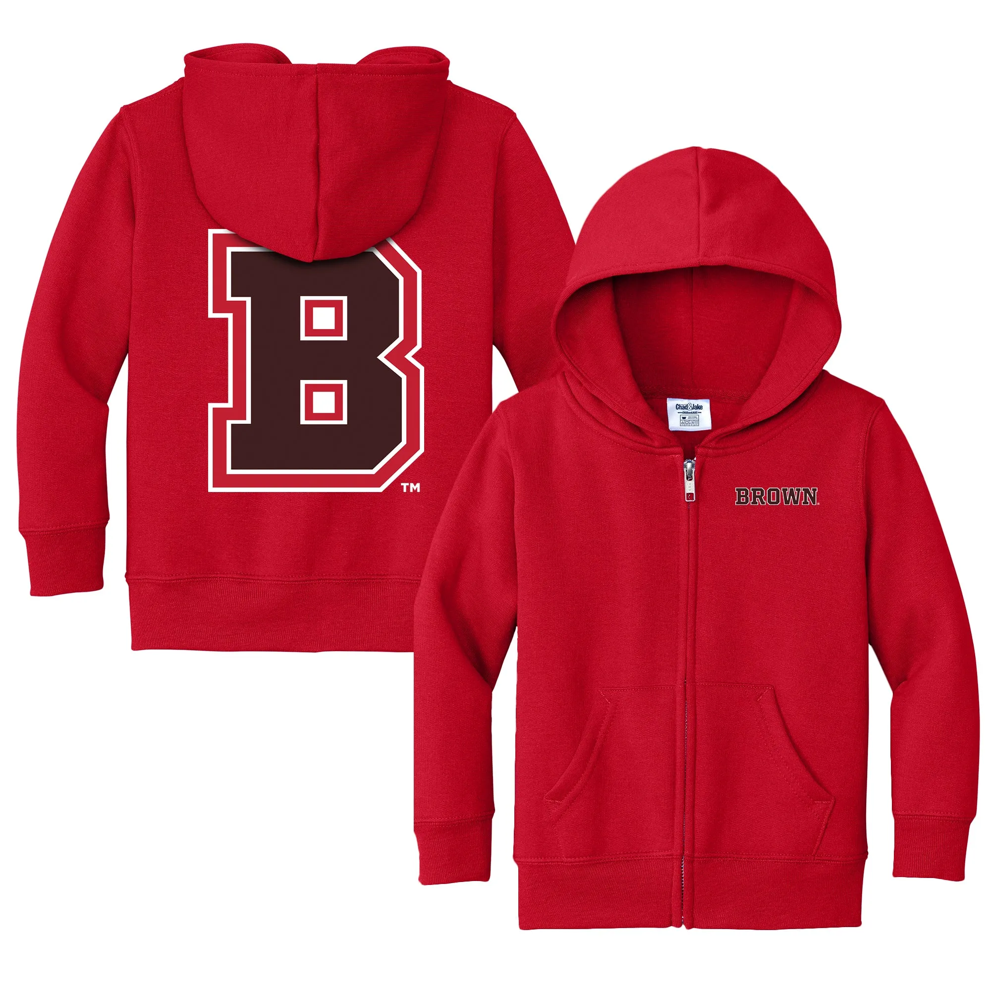 Brown Bears Logo Toddler Full-Zip Sweatshirt