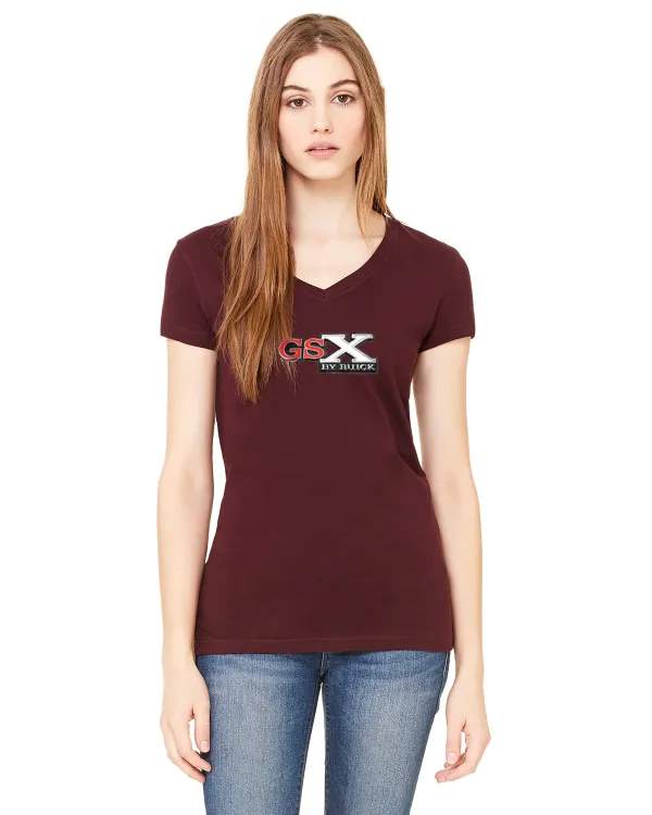 Buick GSX Ladies Short sleeve V-neck Gildan T-shirt