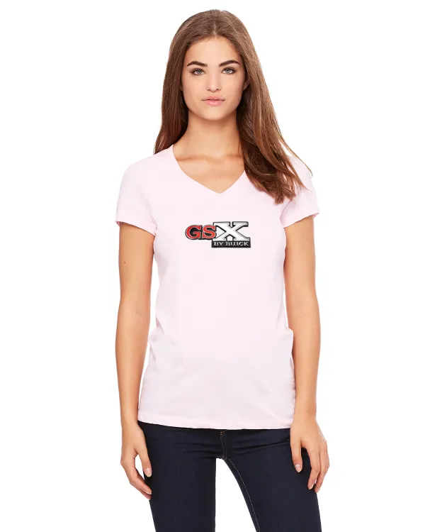 Buick GSX Ladies Short sleeve V-neck Gildan T-shirt