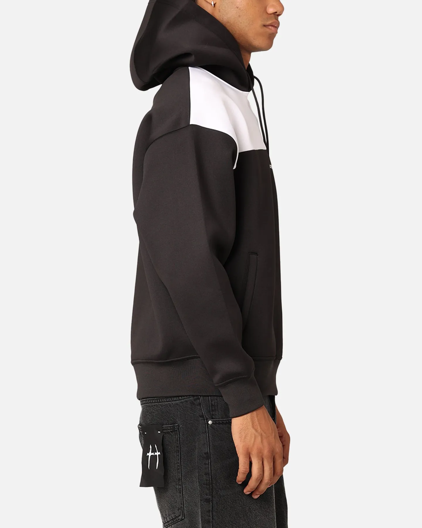 Calvin Klein Blocking Spacer Hoodie Black/Bright White