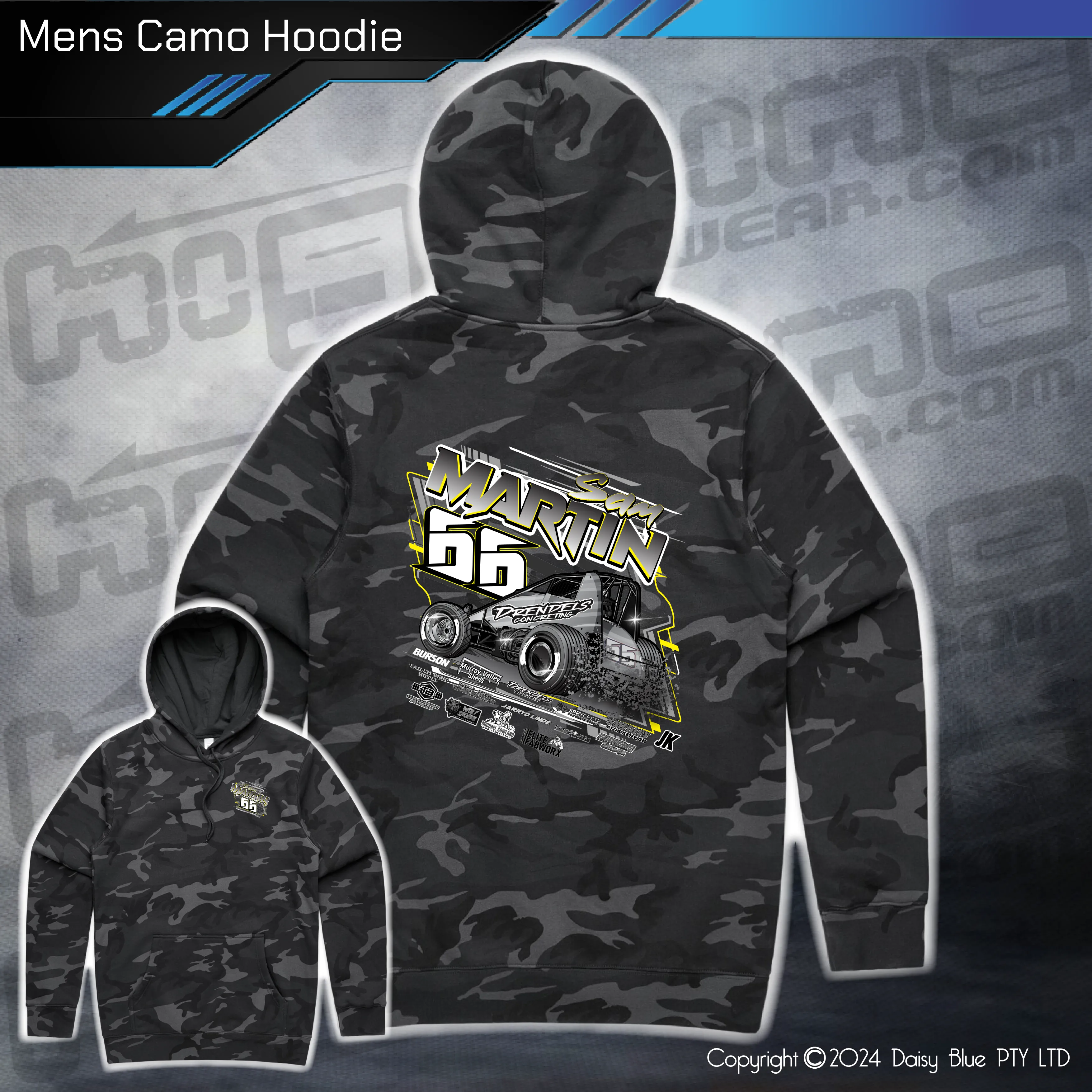 Camo Hoodie - Martin Motorsport