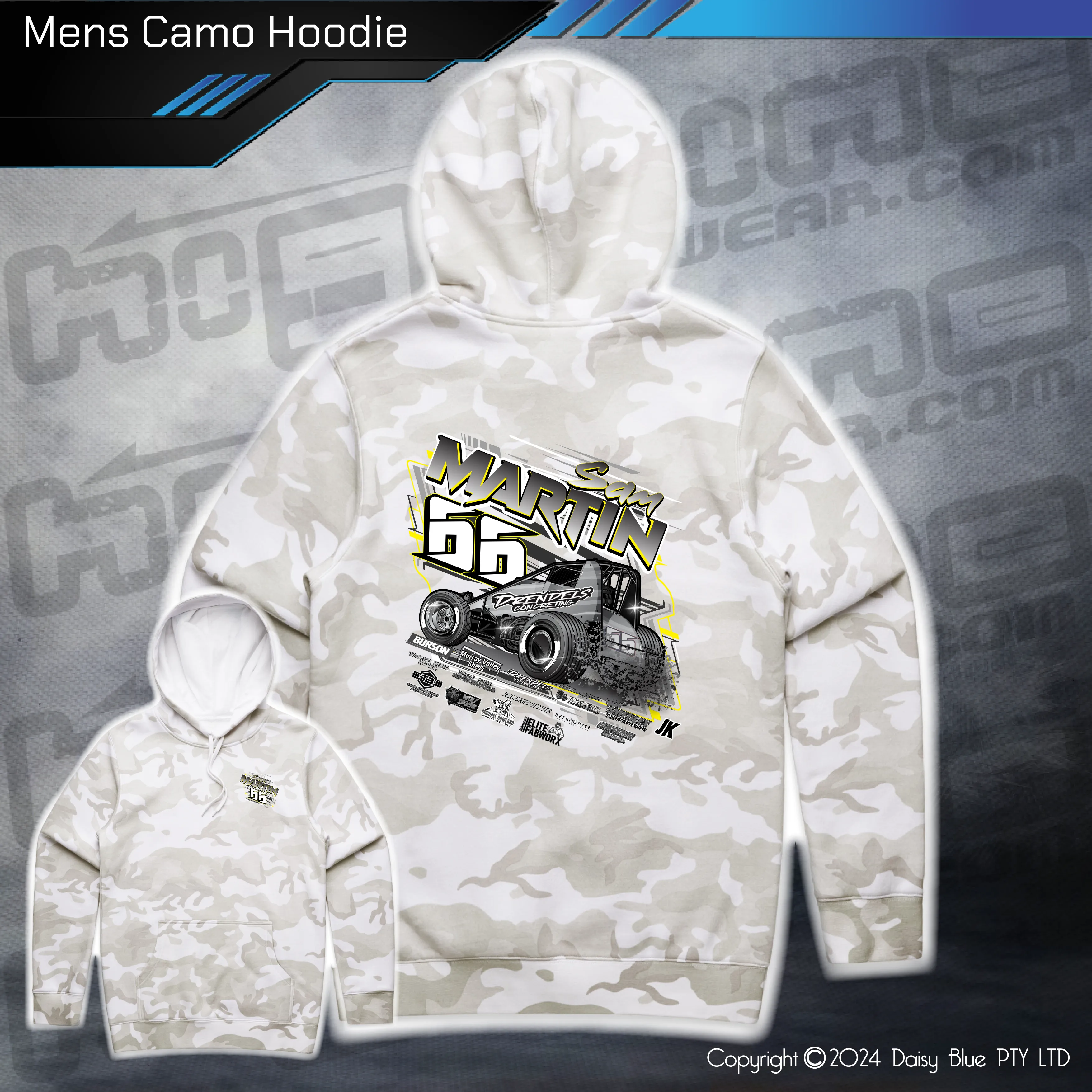 Camo Hoodie - Martin Motorsport