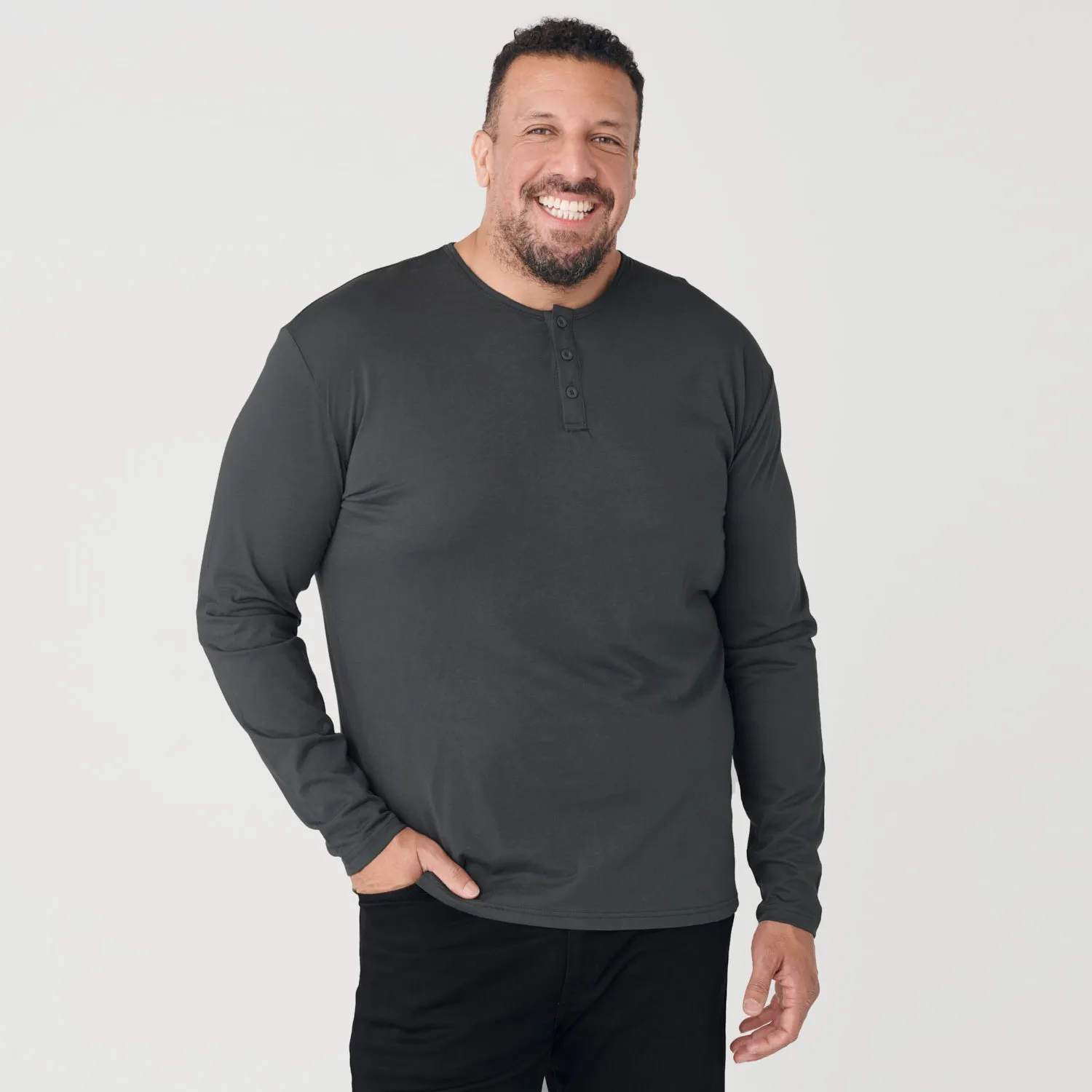 Carbon Long Sleeve Henley