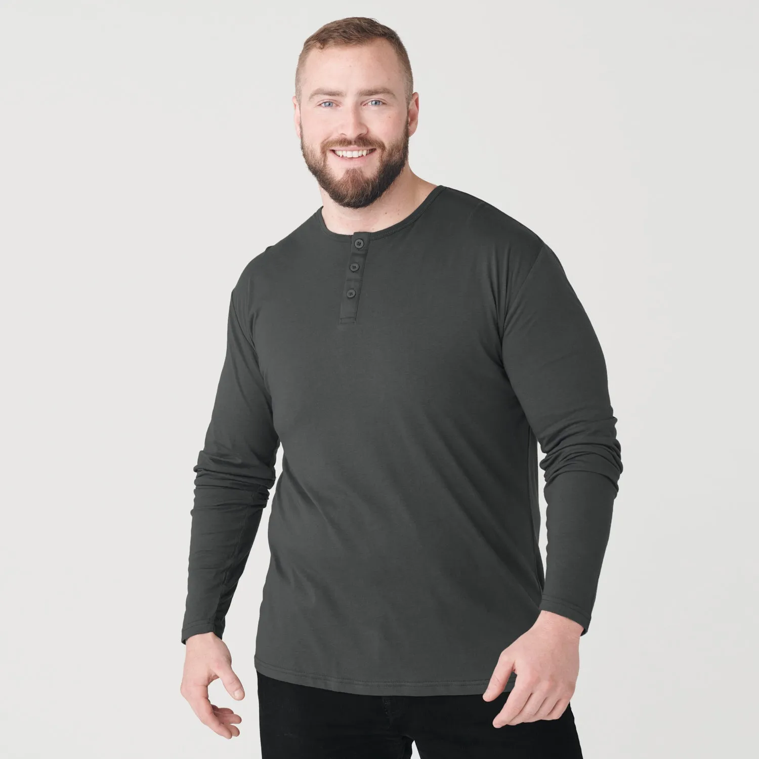 Carbon Long Sleeve Henley