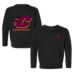 Central Michigan Chippewas Logo Toddler Crewneck Sweatshirt