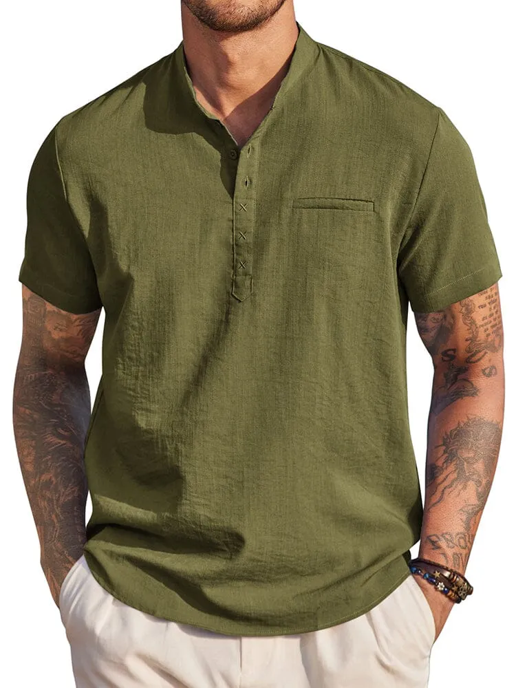 Classic Comfy Summer Henley Shirt (US Only)