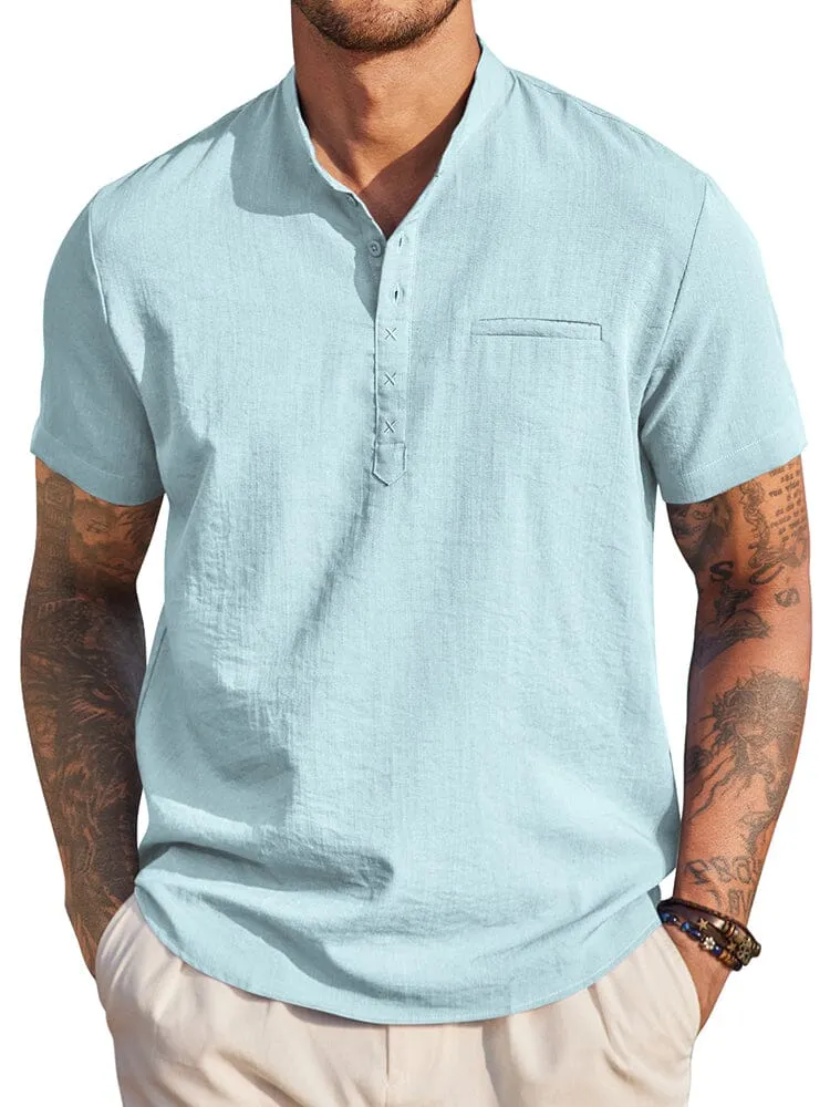 Classic Comfy Summer Henley Shirt (US Only)