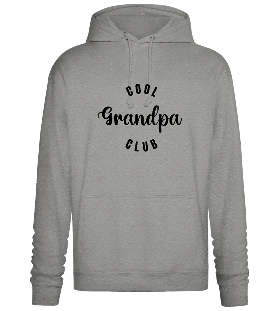 Cool Grandpa Club Text Design - Premium Essential Unisex Hoodie