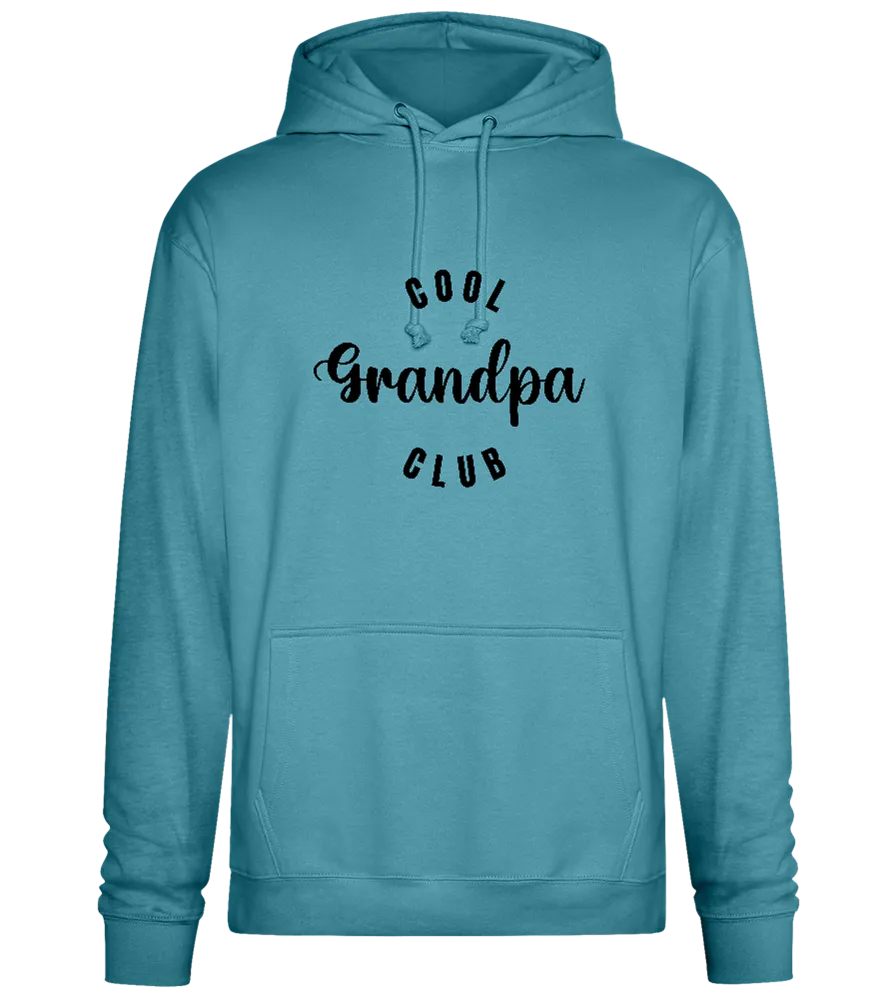 Cool Grandpa Club Text Design - Premium Essential Unisex Hoodie