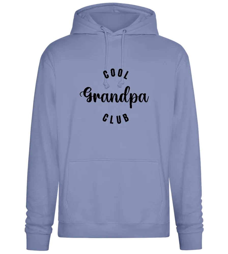 Cool Grandpa Club Text Design - Premium Essential Unisex Hoodie